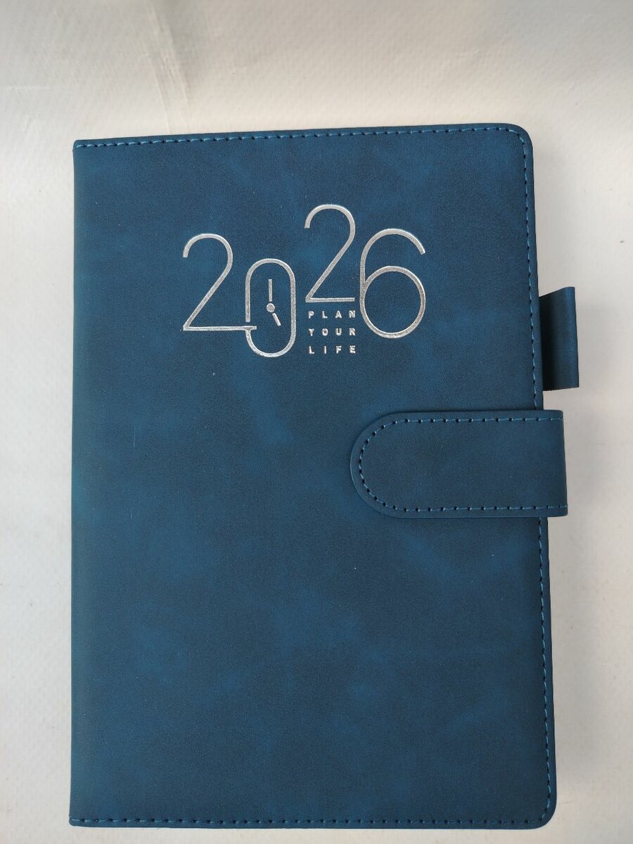 Agenda 2026 en cuir Bleu Nuit