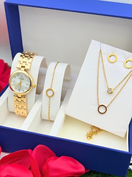 Coffret Montre & Bijoux Femme Élégant