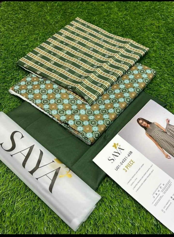 Saya Lawn 3 Pice Suit
