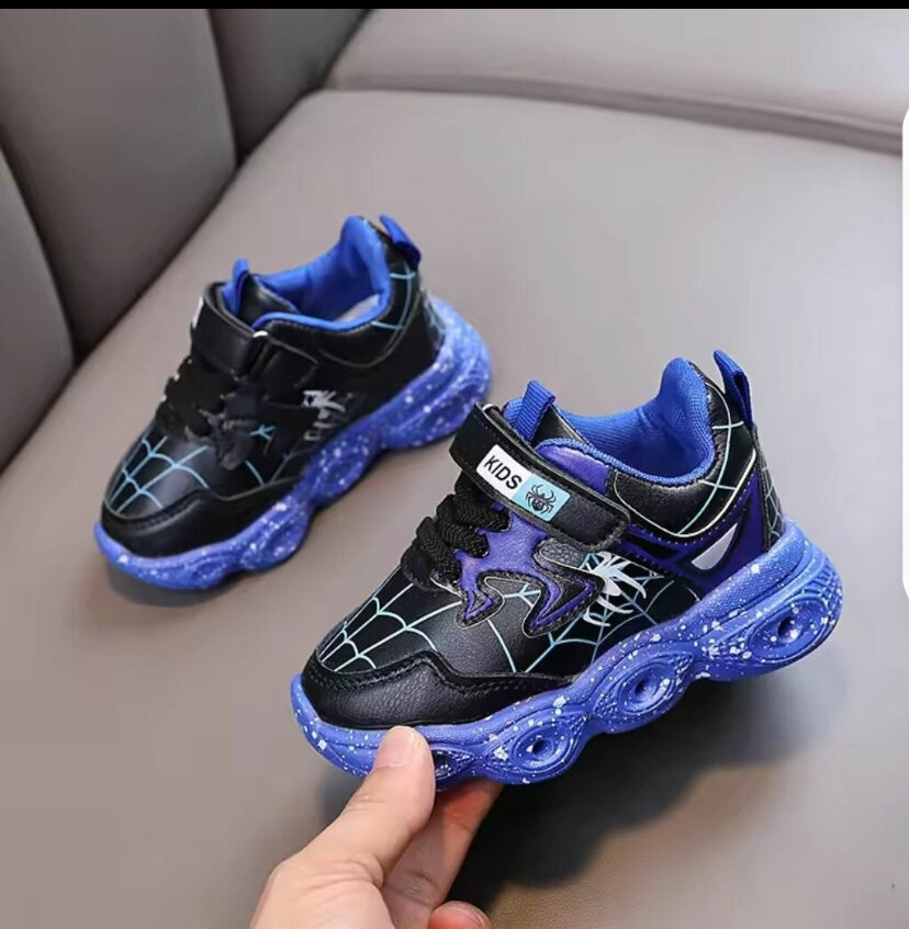 Baskets Enfant LED Araignée