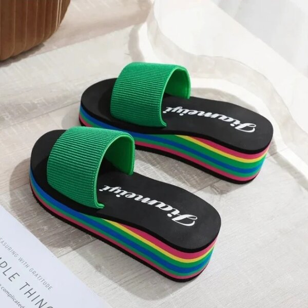Rainbow slipper