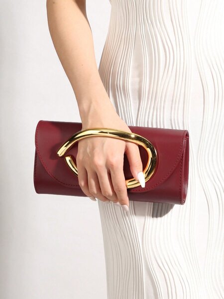 Pochette élégante en cuir