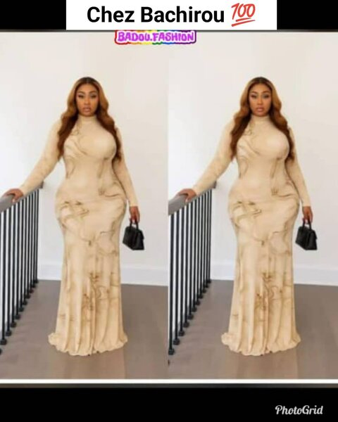 Robe longue transparente élégante pour femmes