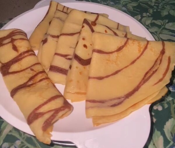 Crepe tourbillon chocolat