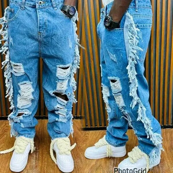 Jean déchiré style urbain