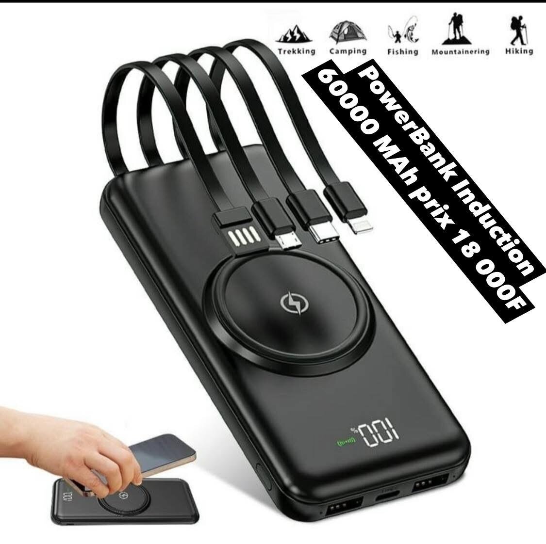 Batterie Externe 60000mAh Induction