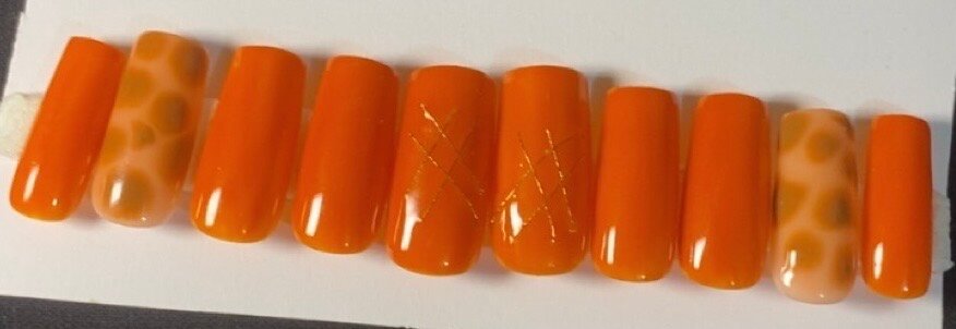Ongles Artificiels Orange