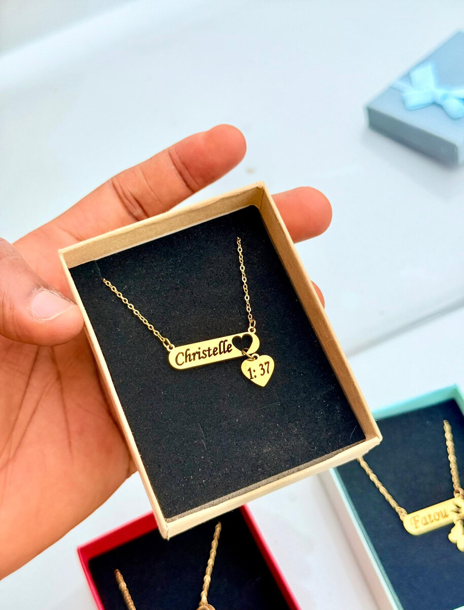 Collier Pendentif Coeur Personnalisé