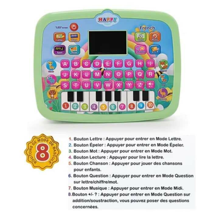Tablette éducative, jouet pour apprendre les lettres chiffre