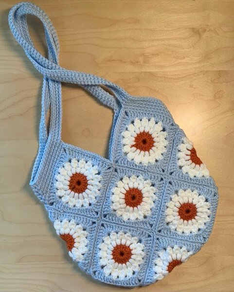 Sac cabas fleuris