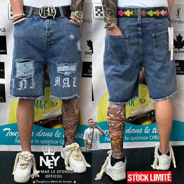 Shorts en jean homme décontractés