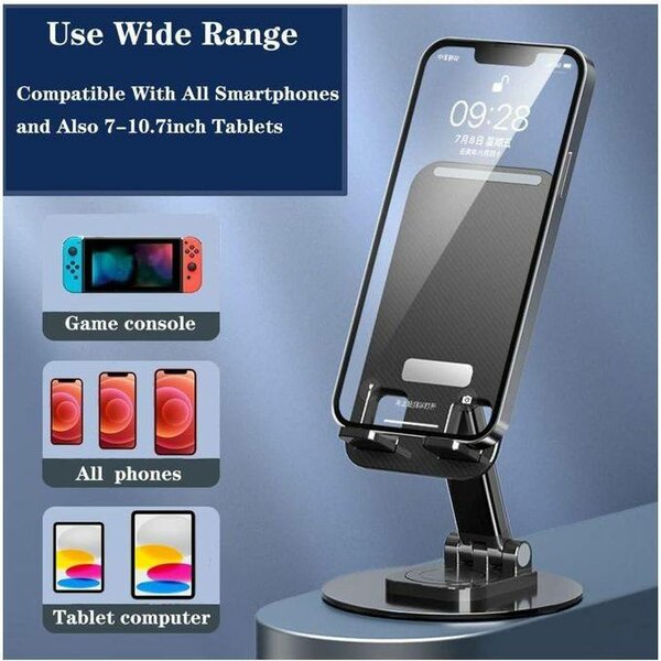 Support Mobile De Téléphone Ou Tablette Rotatif Et Pliable
