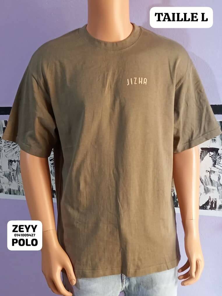 T-shirt vert treillis