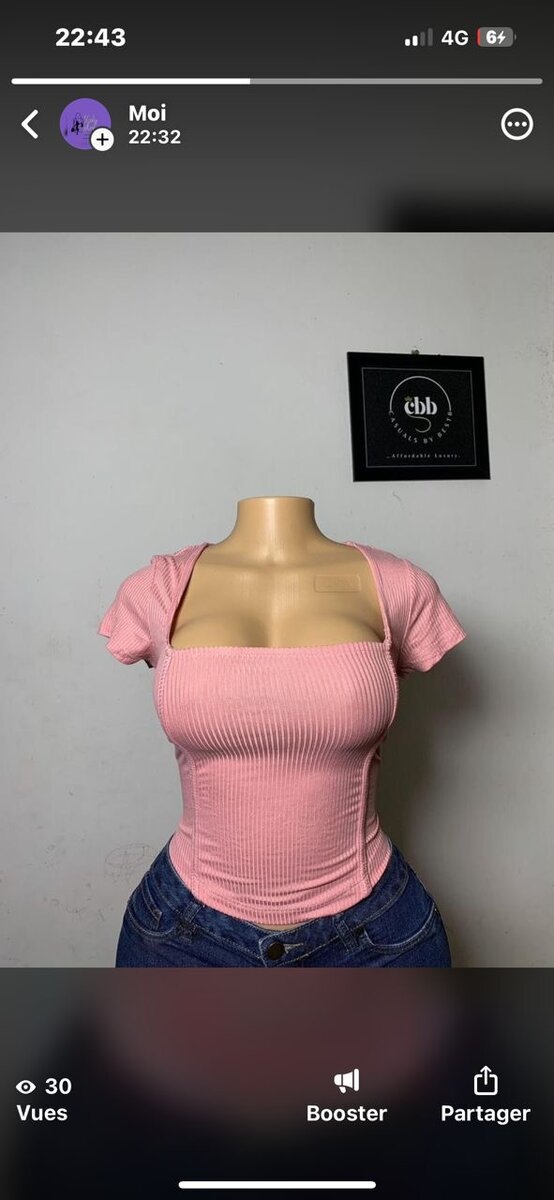 Top moulant à découpes unique