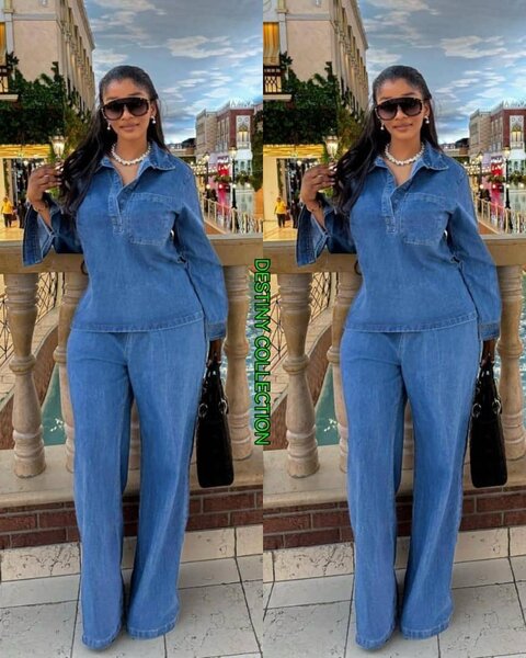 Ensemble denim chic femme