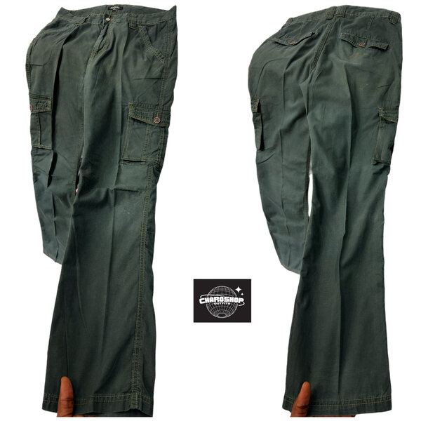Pantalon cargo vert homme