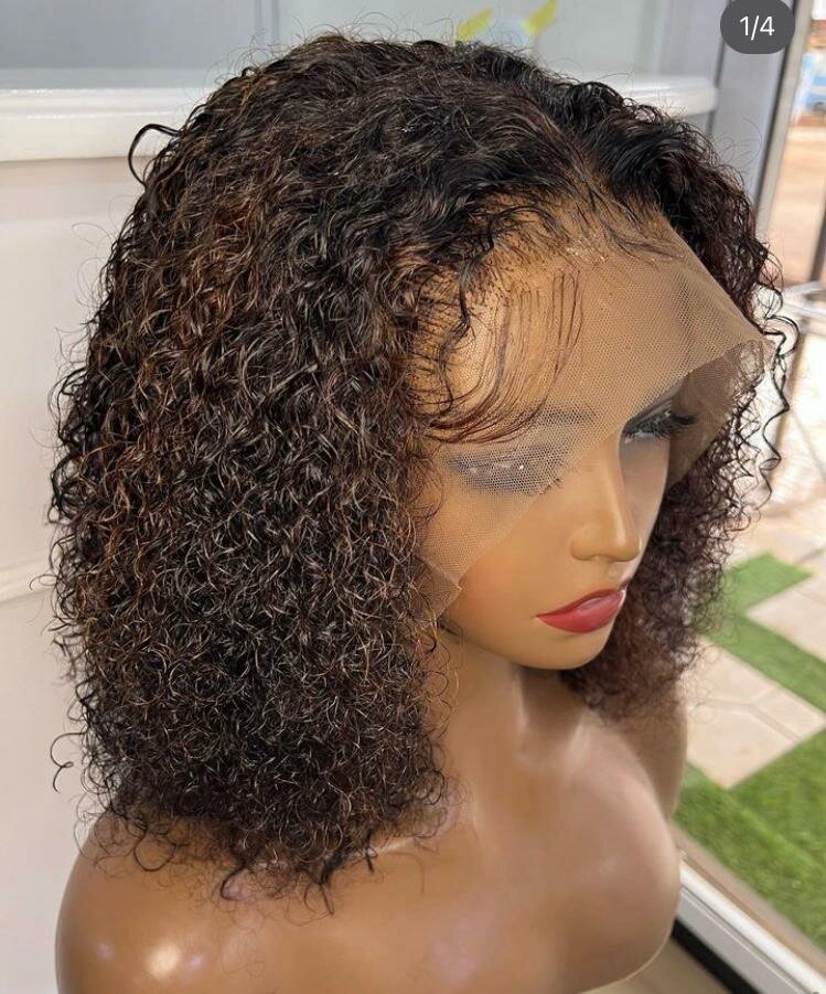 Shoulder Length brown hair wig per