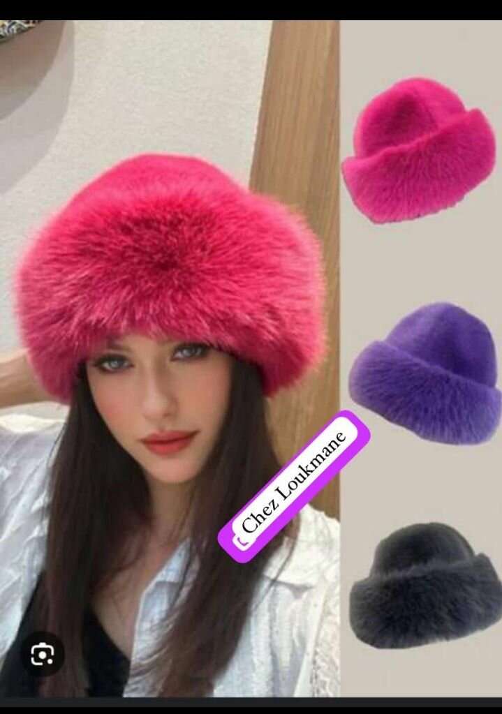 Chapeau en fausse fourrure élégante