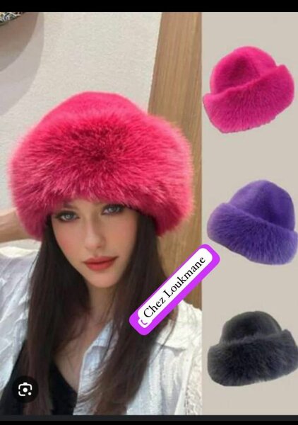 Chapeau en fausse fourrure élégante