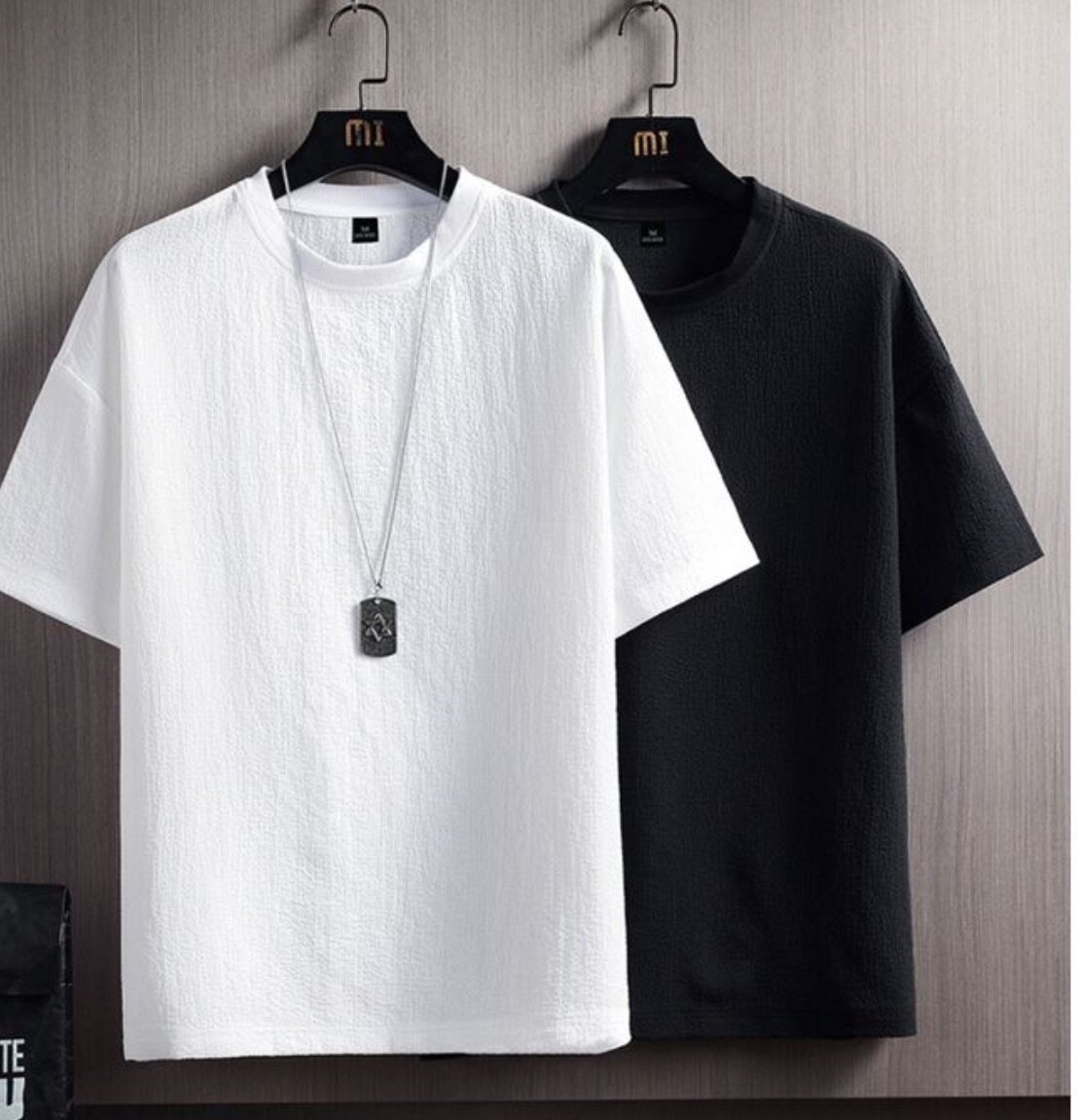 High quality good texture shirt 2 pieces
