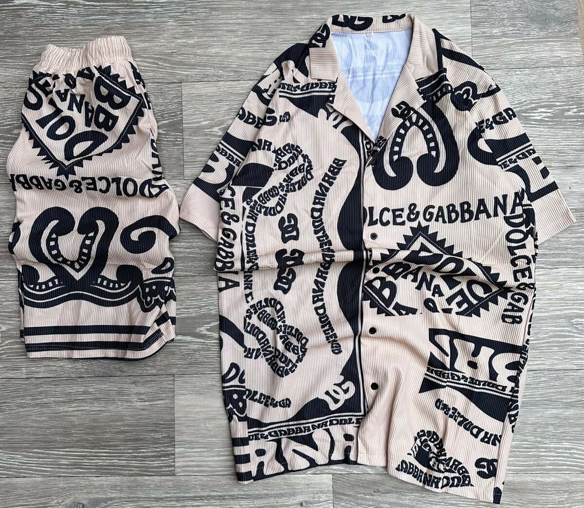 Ensemble chemise et short graphique