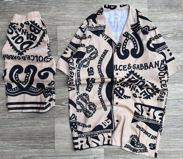 Ensemble chemise et short graphique