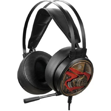 Bloody G650S Gaming Headset With Single Orange Lightning - Black