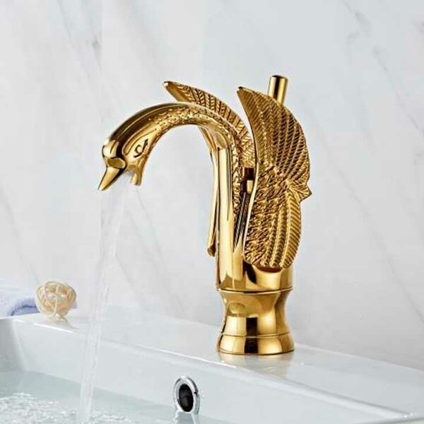 Eagle wash hand Basin Hot and Cold tap Gold