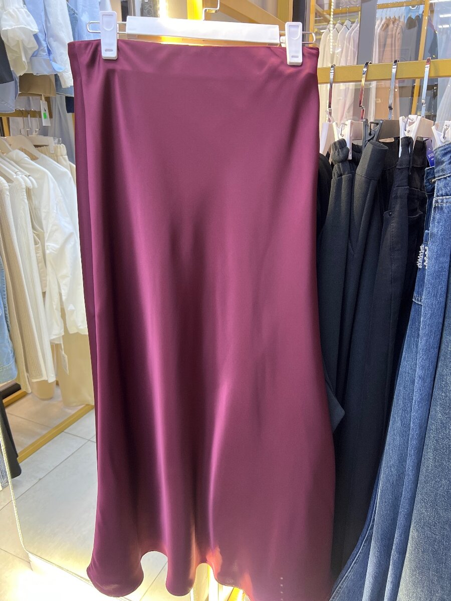 Атласная юбка