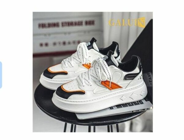 Baskets mode blanches unisexes