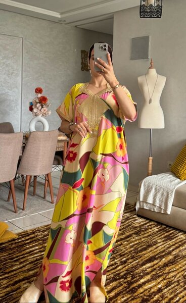 Boubou Marocain multicolore