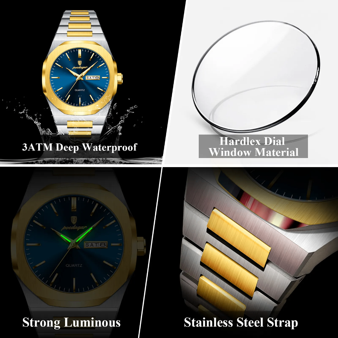 Montre homme luxe étanche 3ATM