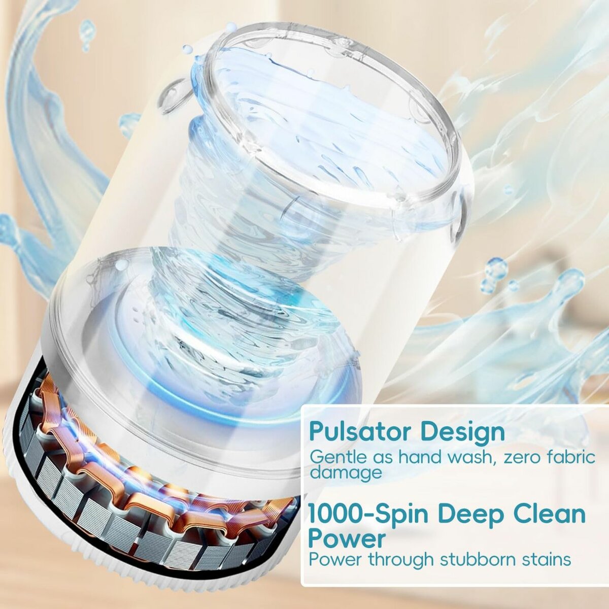 Mini lave-linge portable électrique