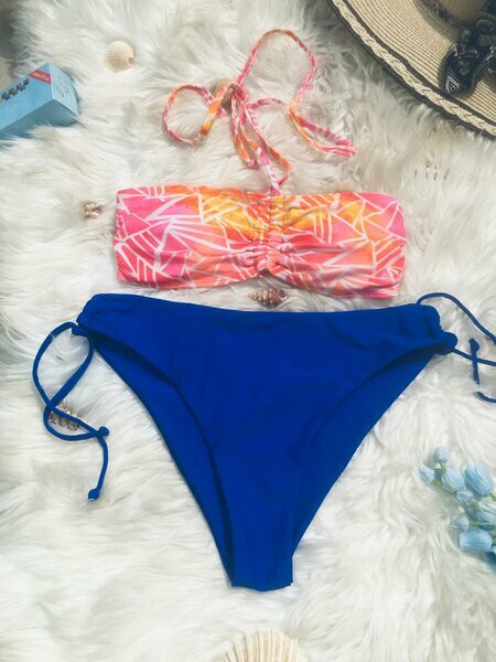 Maillot de bain bikini multicolore