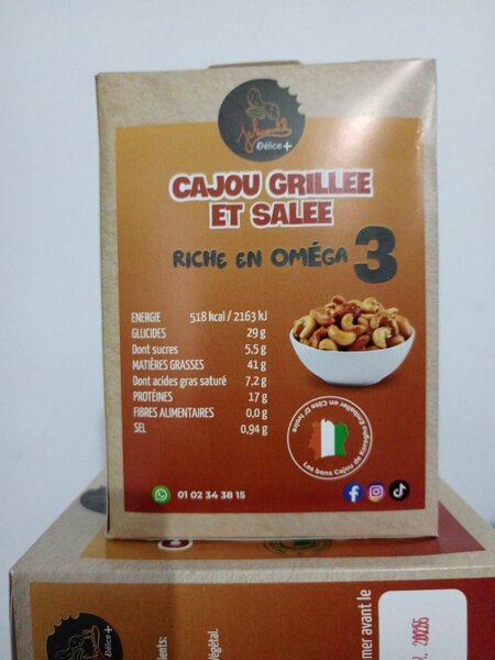 cajou grillee et salee  jekroutil