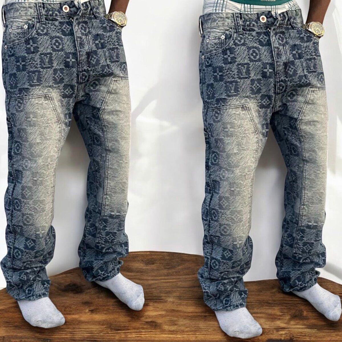 Jeans imprimés pour hommes