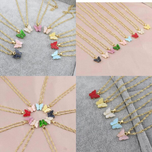 Butterfly necklaces