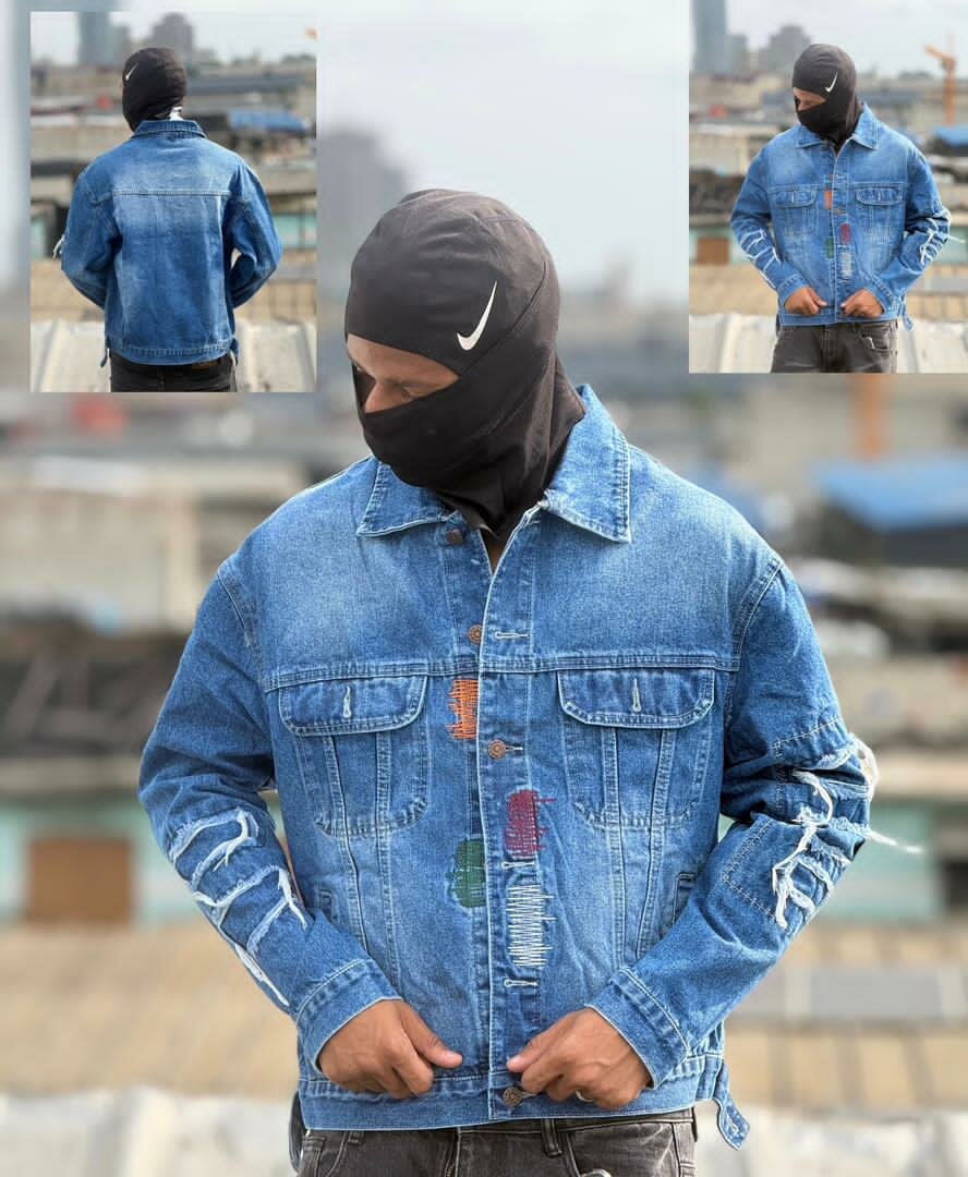 Veste en jean décontractée homme