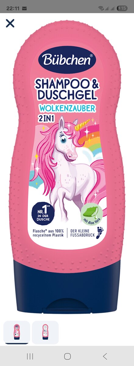 Shampoo et Douche 2-en-1 Bébé