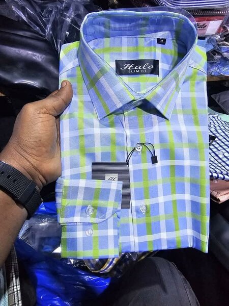 Chemise Slim à Carreaux Homme