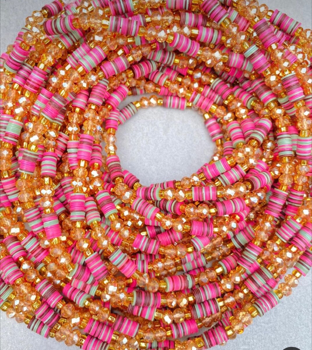 Colorful crystal beads