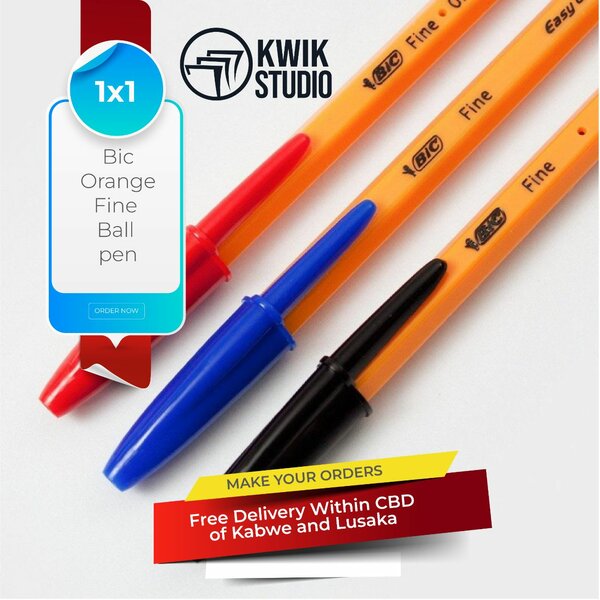 Bic Orange Fine Ball Pen