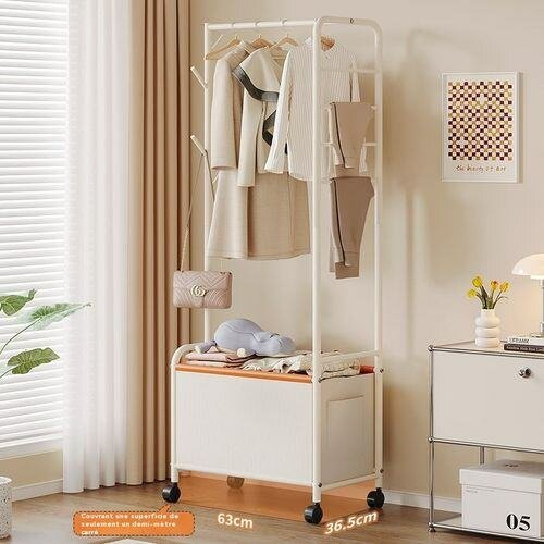 Portant Vêtements avec Rangement