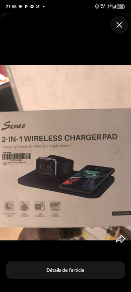 Chargeur Sans Fil 2-en-1