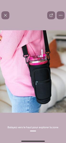 Porte-Gourde Elegant à Bandoulière