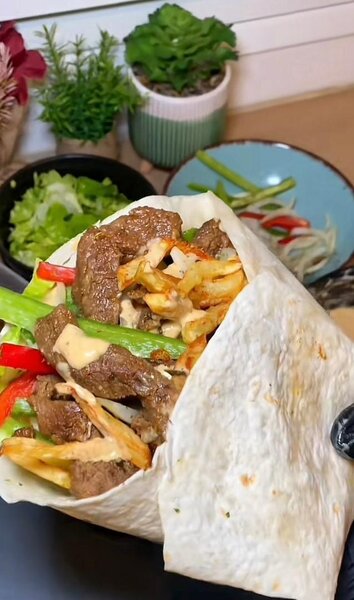 Délicieux wrap au poulet