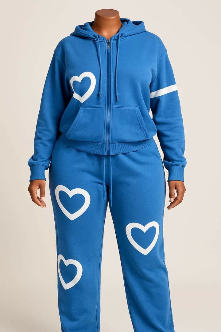 Ensemble de survêtement à coeurs