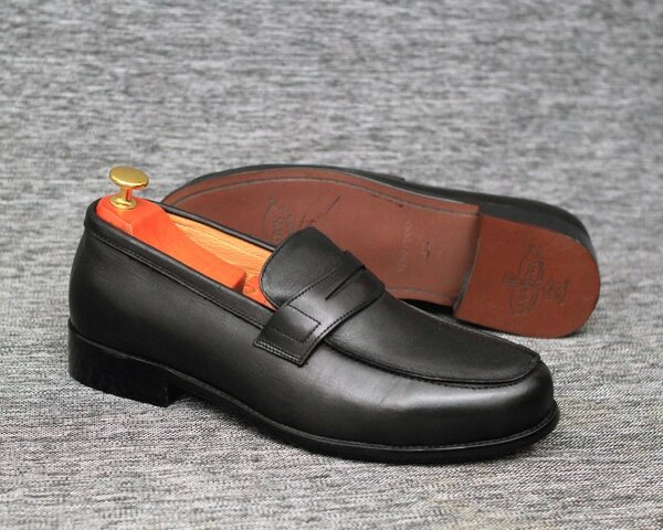 Mocassins cuir élégants homme