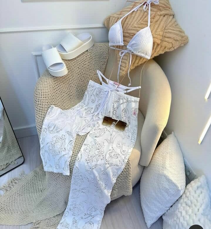 Ensemble crochet d'été blanc