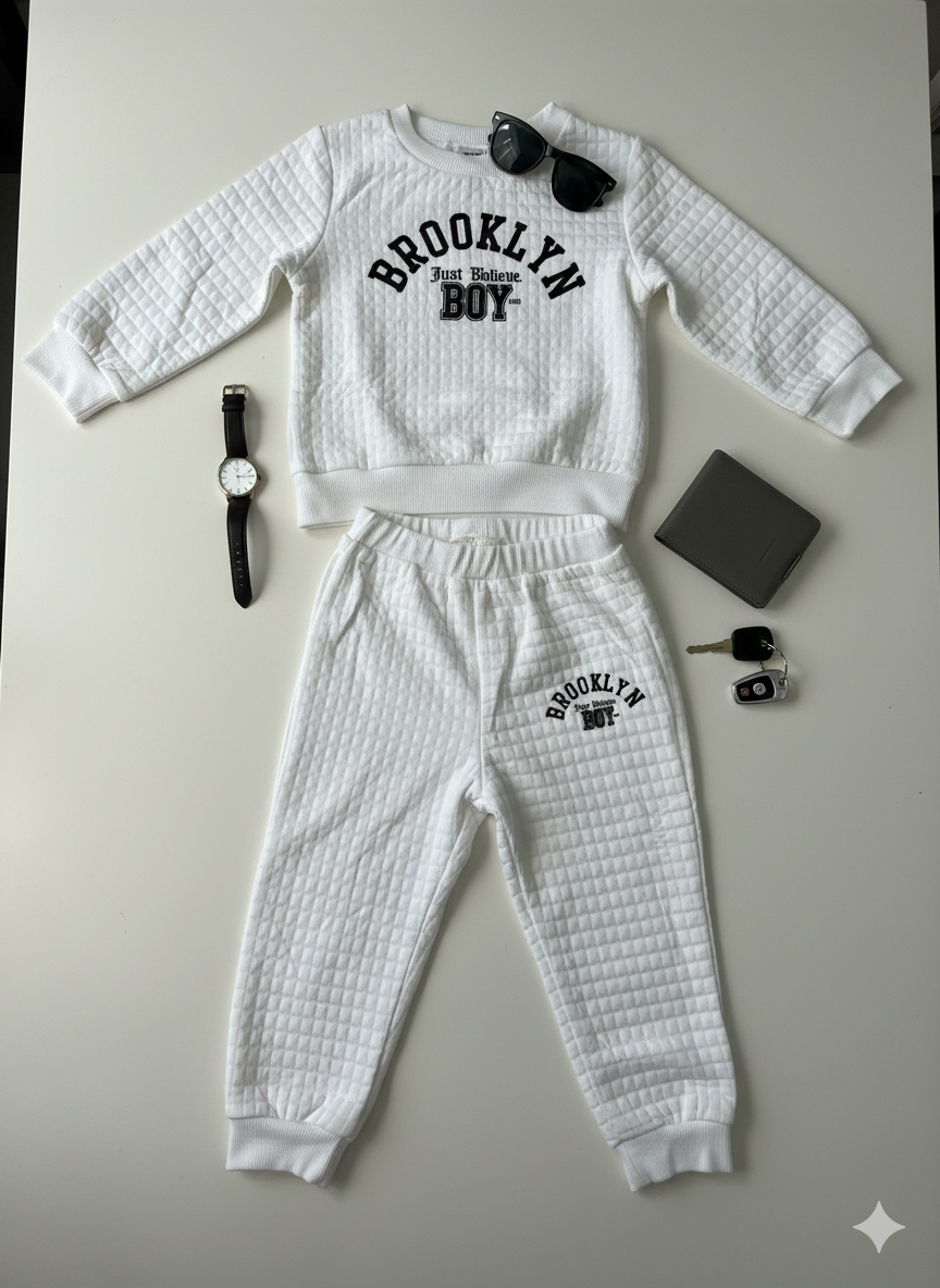 Ensemble Enfant Brooklyn Blanc